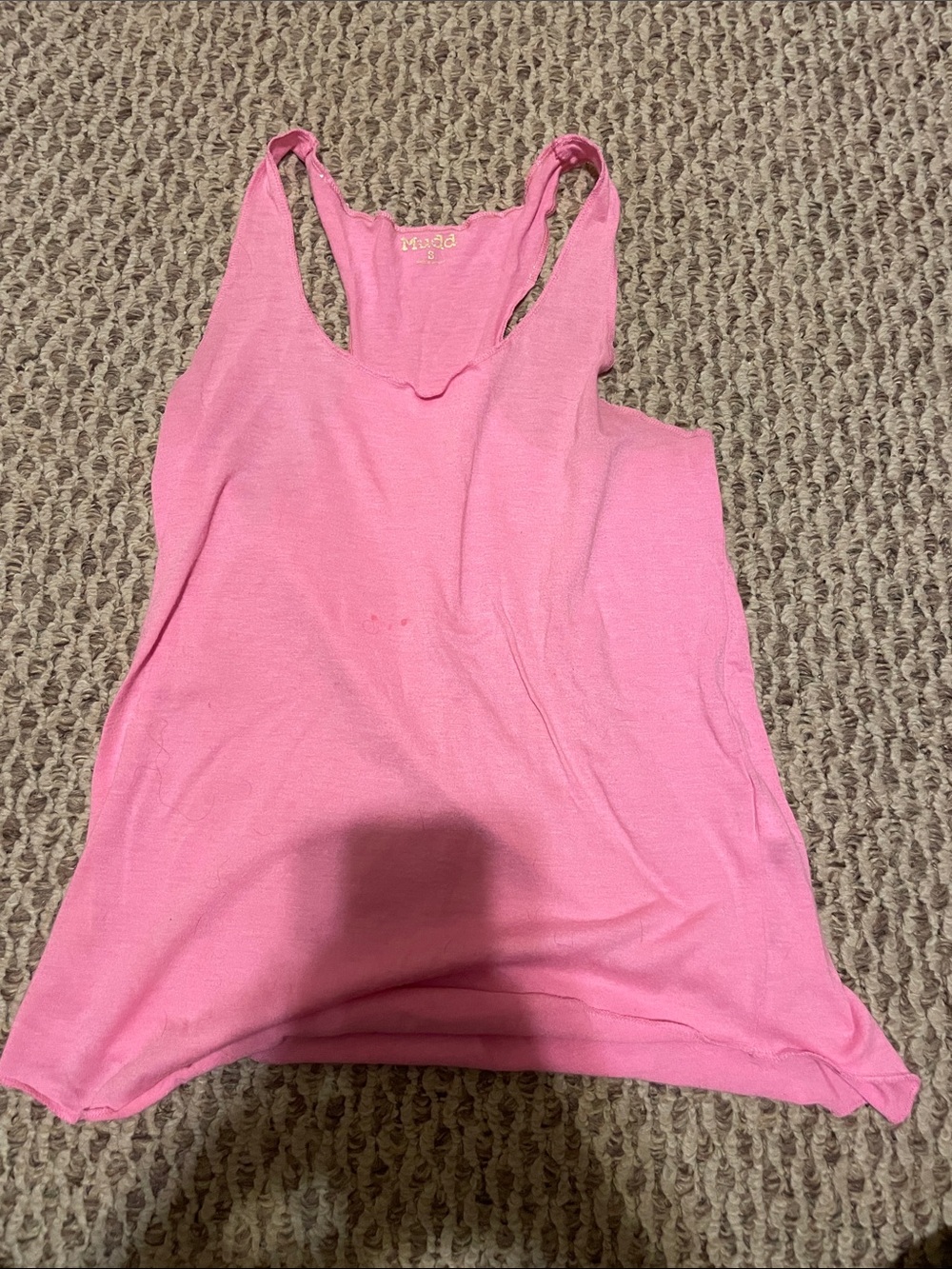 Mudd Pink Racerback Tank Top